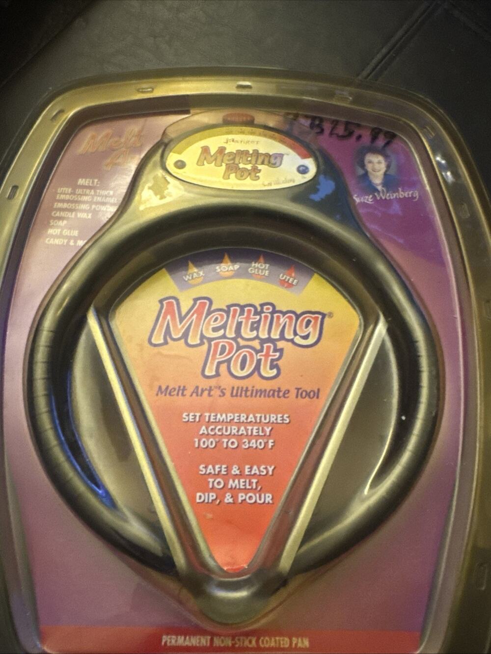 MELT ART Ranger Melting Pot Non-Stick Pan Suze Weinberg NEW, SEALED Vtg 2002